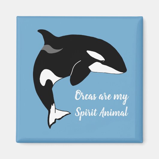 Aimant Orca Killer Whale Spirit Animal (Devant)