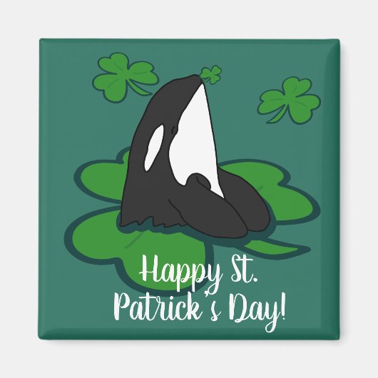Aimant Orca Killer Whale St Patrick’s Day (Devant)