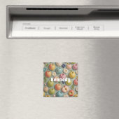 Aimant Orchard Whimsy : Fruits pastel (In Situ (Lave-vaisselle))