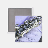 Aimant Orchestre de musique Clarinet Sheet (Recto/Verso)