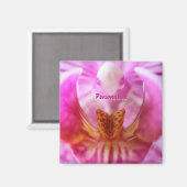 Aimant Orchidée Alien violette Orange Victime Florale (Recto/Verso)