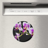 Aimant Orchidée blanche et violette (In Situ (Lave-vaisselle))
