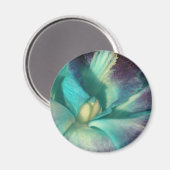 Aimant Orchidée bleue et violette près (Recto/Verso)