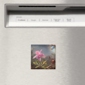 Aimant Orchidée de Cattleya et trois colibris par Heade (In Situ (Lave-vaisselle))