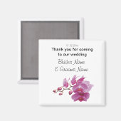 Aimant Orchidée Mariage Souvenirs Keepsakes Giveaways (Recto/Verso)