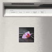 Aimant Orchidée zen noire (In Situ (Lave-vaisselle))