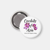 Aimant Orchidées d'Asie (Recto/Verso)