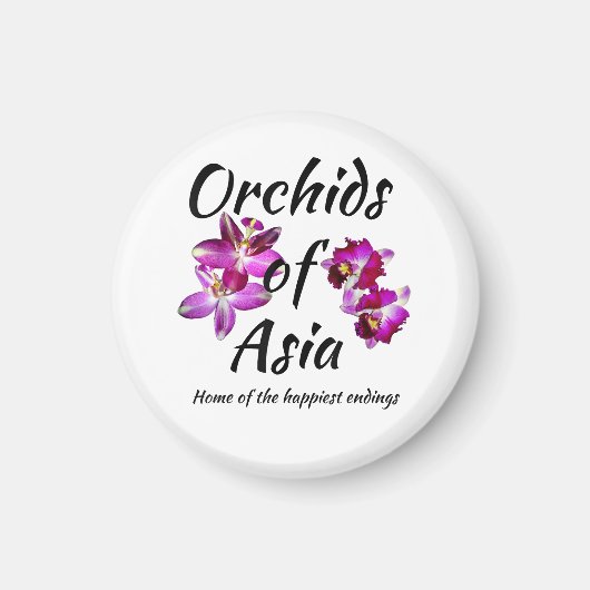Aimant Orchidées d'Asie (Devant)