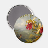 Aimant Orchidées et colibri Heade (Recto/Verso)