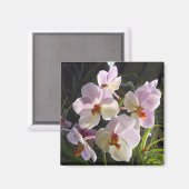 Aimant Orchidées papillons - rose (Recto/Verso)