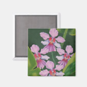 Aimant Orchidées roses (Recto/Verso)