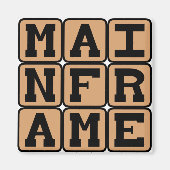 Aimant Ordinateur central, gros ordinateur (Devant)