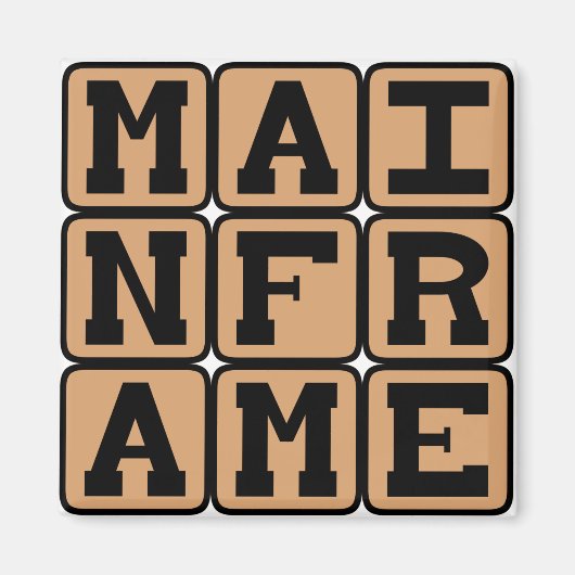 Aimant Ordinateur central, gros ordinateur (Devant)