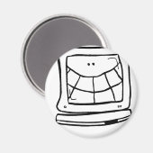 Aimant Ordinateur souriant (Recto/Verso)