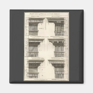 Aimant Ordres d'architecture, Entablatures Vintages