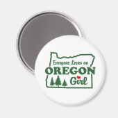 Aimant Oregon Girl (Recto/Verso)
