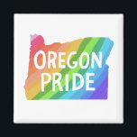 Aimant Oregon State Map Illustration RAINBOW FIDE<br><div class="desc">Découvrez cet aimant génial avec une carte de l'état de l'Oregon. Ajoutez votre propre texte. Regardez ma boutique pour les papillons,  les oiseaux,  les caravanes,  le camping,  les randonnées,  les fleurs et bien plus !</div>