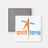 Aimant Organisation indienne de recherche spatiale - ISRO (Recto/Verso)