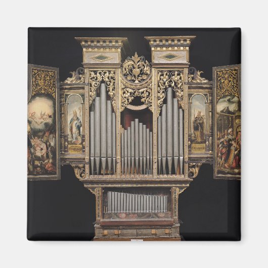 Aimant Orgue de choeur avec panneaux ouverts (Devant)