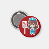 Aimant Original Chibi Nurse 2.0 - Focus Mode (Recto/Verso)