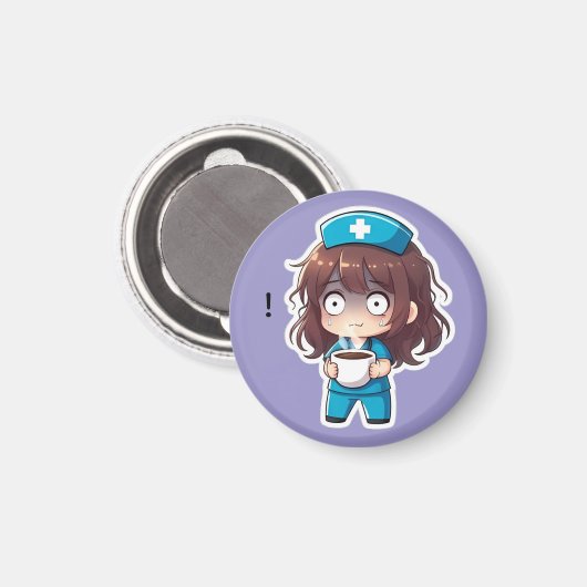 Aimant Original Chibi Nurse 2.0 - Total Burnout (Recto/Verso)