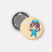 Aimant Original Chibi Nurse 3.0 - Vacation Time (Recto/Verso)