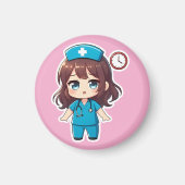Aimant Original Chibi Nurse - Racing Against Time (Devant)