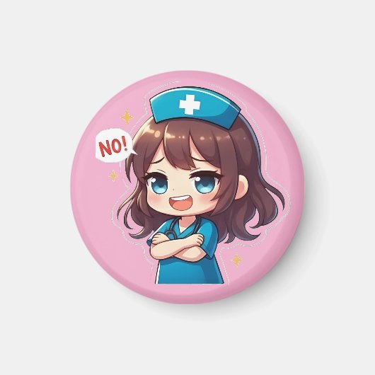 Aimant Original Chibi Nurse - Sassy Nursing Life (Devant)