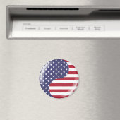 Aimant Original USA patriotic Ying yang (In Situ (Lave-vaisselle))