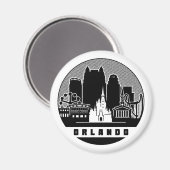 Aimant Orlando Florida Skyline (Recto/Verso)