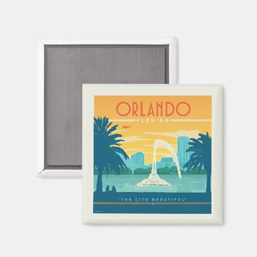 Aimant Orlando Floride (Recto/Verso)