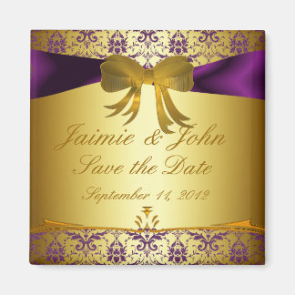 Aimant Ornate Purple or Damask Enregistrer l'aimant de da