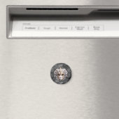 Aimant Orné or / blanc Détails sur le marbre gris (In Situ (Lave-vaisselle))