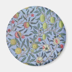 Aimant Ornement Bleu de Grenade Fruit William Morris