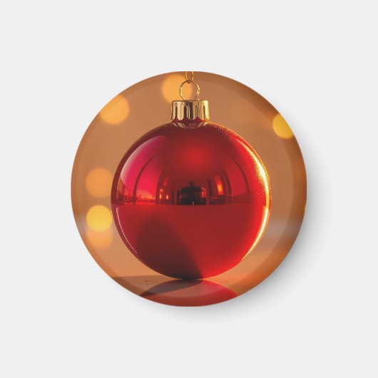 Aimant Ornement de boule de Noël (Devant)