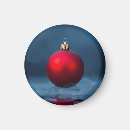 Aimant Ornement de boule de Noël (Devant)
