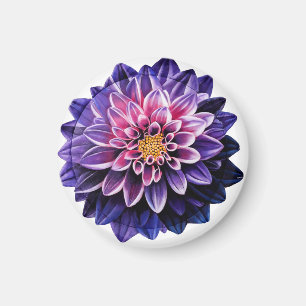 Aimant Ornement de Noël en céramique Dahlia
