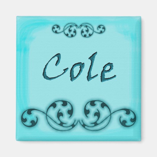 Aimant ornemental Cole (Devant)