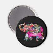 aimant ornemental d'éléphant (Recto/Verso)