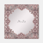 Aimant ornemental rose (Devant)