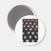 Aimant ornements de grue origami (Recto/Verso)