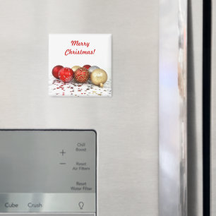 Aimant Ornements fantaisistes de boules de Noël aux étoil