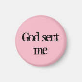 Aimant Orphelin Black citation Dieu m'a envoyé (Devant)