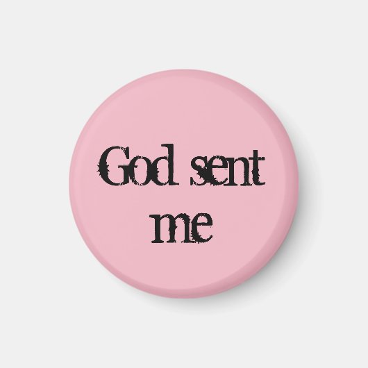 Aimant Orphelin Black citation Dieu m'a envoyé (Devant)