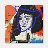 Aimant Orphelin noir | Clone MK Abstrait - Project Leda (Devant)