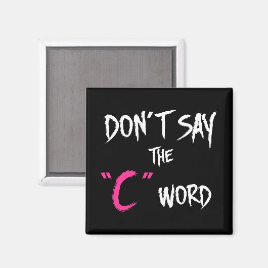 Aimant Orphelin noir | Ne dites pas le mot-clé (Recto/Verso)