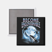 Aimant Orque baleine amant mer océan animal devient (Recto/Verso)
