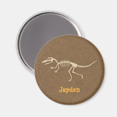 Aimant Os de Vélociraptor Dinosaure Cool Pour Garçons (Recto/Verso)