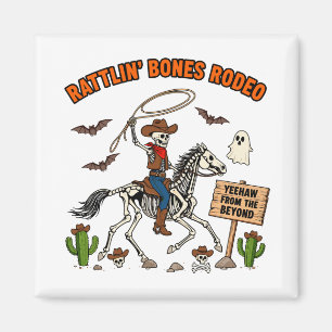 Aimant Os squelettes du rodéo Cowboy squelette Cadeau d'H