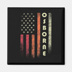 Aimant Osborne Nom Funny Retro Vintage Anniversaire Ameri